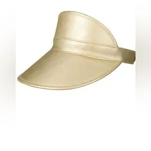 Killer Brixton Monroe champagne gold visor hat beach festival OS Brixton | Accessories | Killer Brixton Monroe Champagne Gold  main image 2